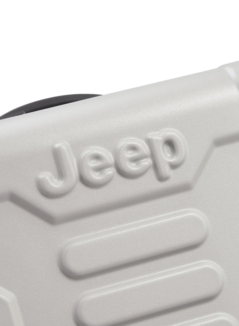 Jeep  JH004C 55 Cm Hardcase 4-Double Wheeled Expandable Cabin Luggage Trolley - Grey Drizzle  | Best Price UAE